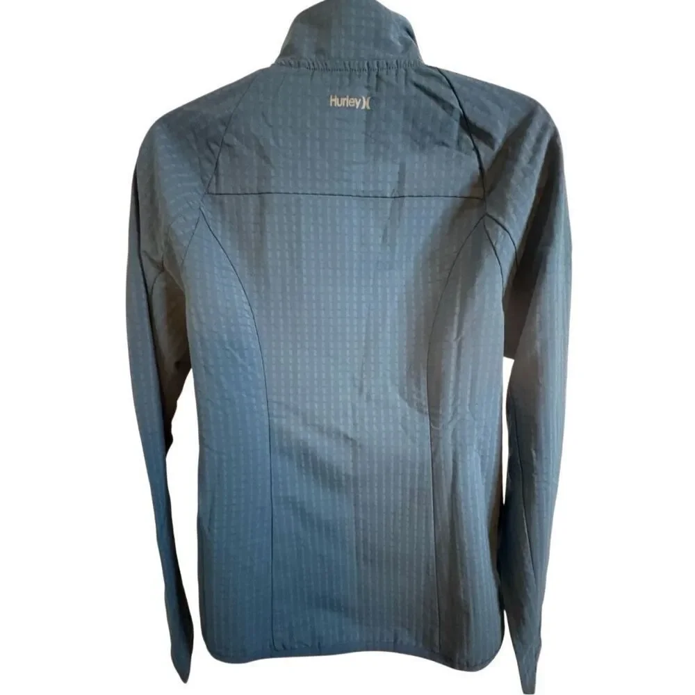Small #Hurley Light Blue Windbreaker Jacket EUC Casual Outdoors Athletic #windbr - Picture 7 of 7